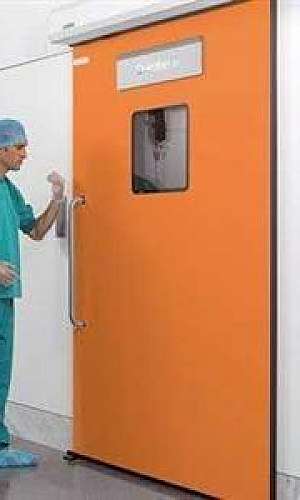 Porta hermeticamente fechada para clínica Porta hermeticamente fechada para clínica
